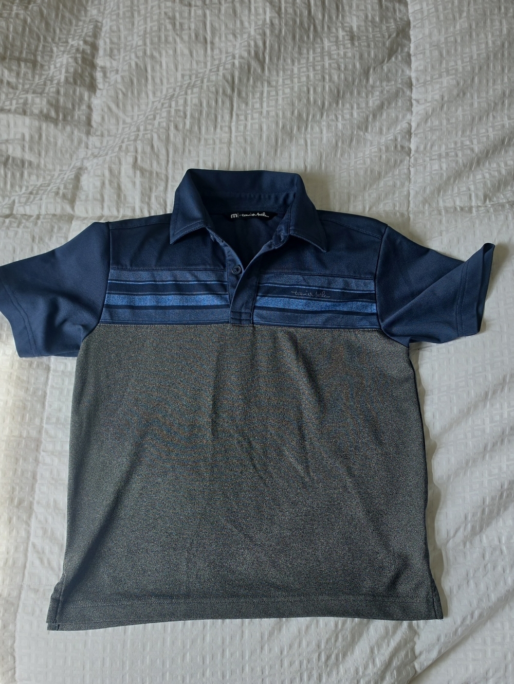Travis Mathew Navy Blue Polo Shirt
